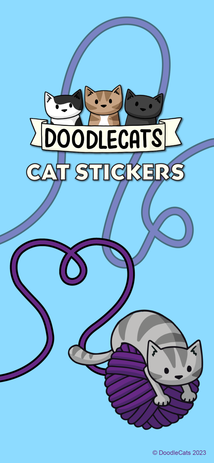 Doodlecats Cat Stickers
