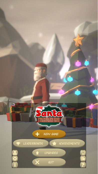 Santa Protects Christmas Treeのおすすめ画像1