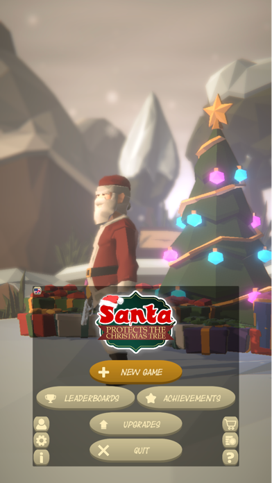 Santa Protects Christmas Tree Screenshot