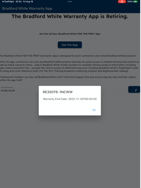 Screenshot #5 pour BW Warranty Checker