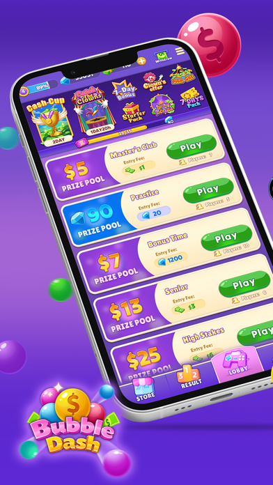 Bubble Dash - Win Real Cash Screenshot
