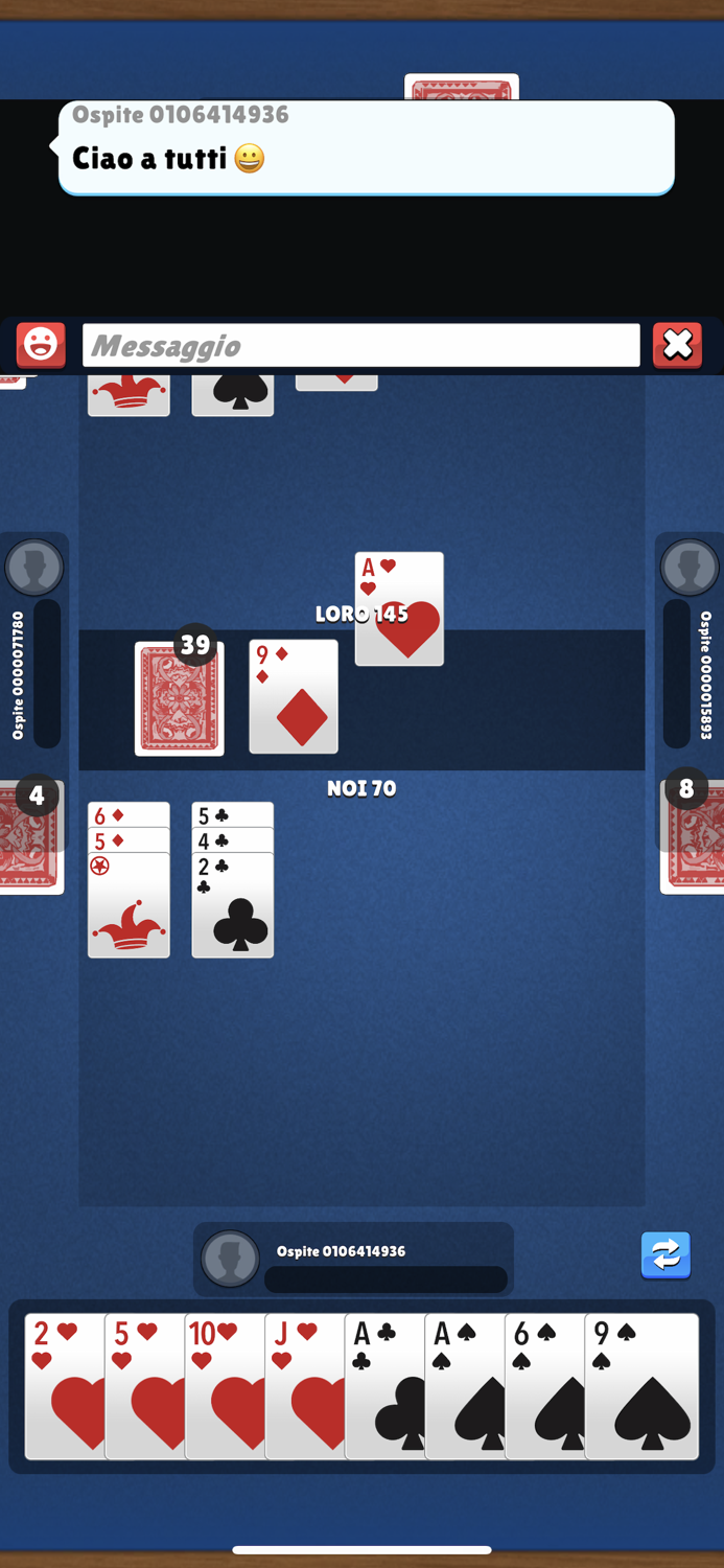 Burraco classico carte online