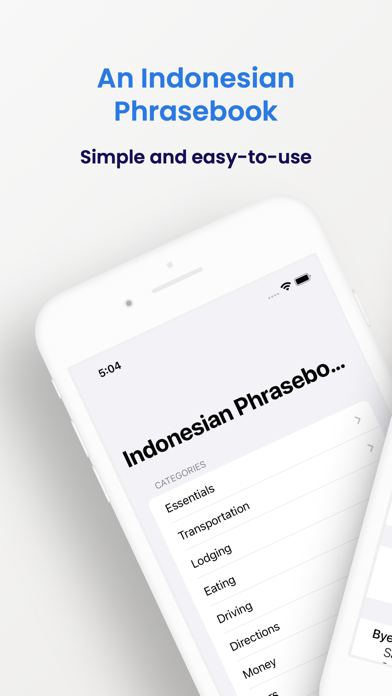 Indonesian Phrasebook (Travel) Screenshot