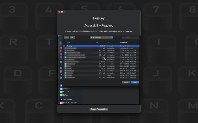 How to cancel & delete funkey－mechanical keyboard app 1