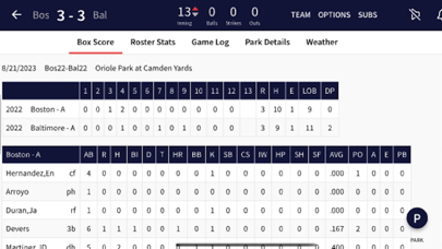 Diamond Mind Baseball H2H Screenshot
