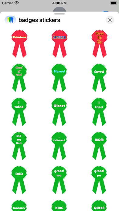 badges and awards Screenshot