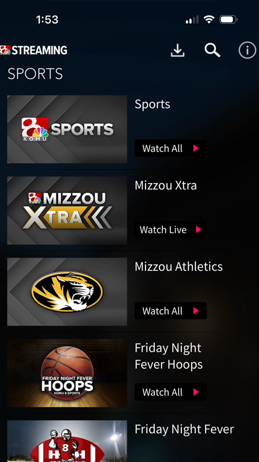 #5. KOMU 8 Mobile Streaming (iOS) 게시자: University of Missouri