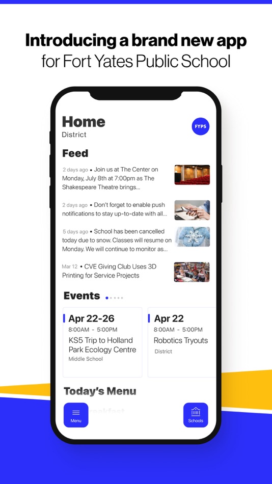 #1. Fort Yates Public School (iOS) By: Fort Yates Public School