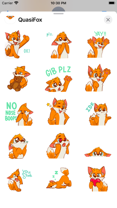 Quasi Fox Stickers Screenshot