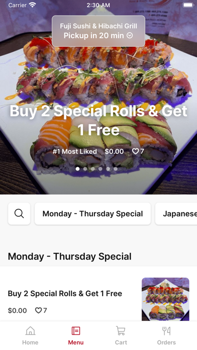 Fuji Sushi & Hibachi - SD Screenshot