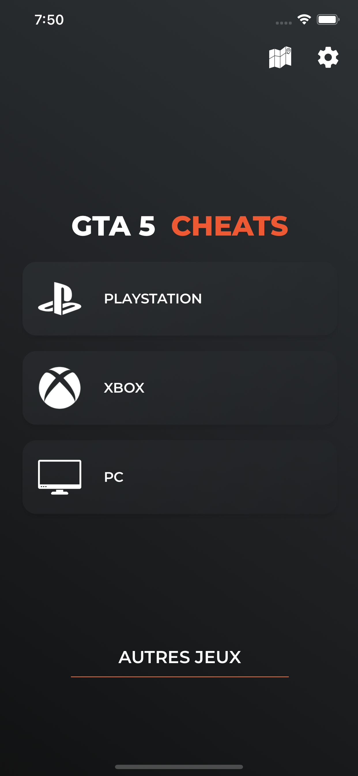 CHEAT CODES POUR GTA 5