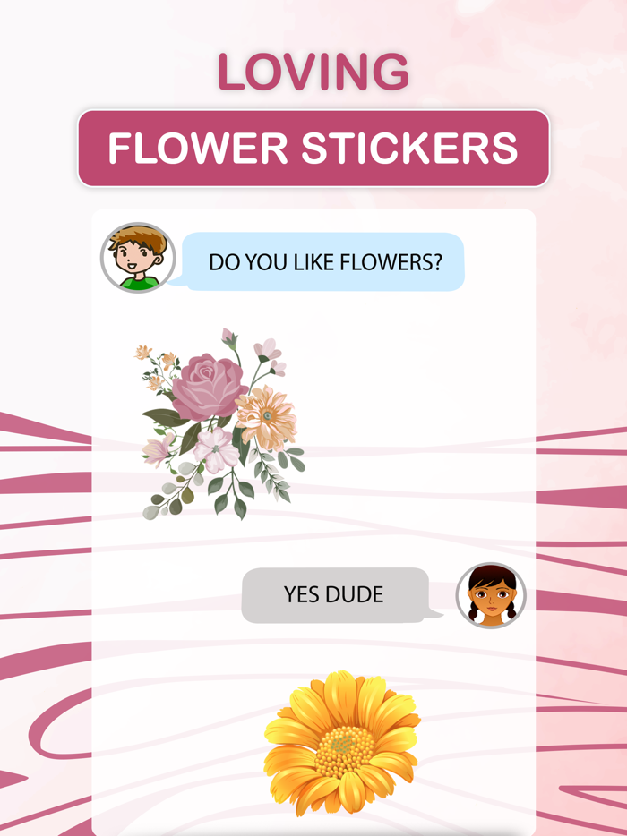 Loving Flower Stickers
