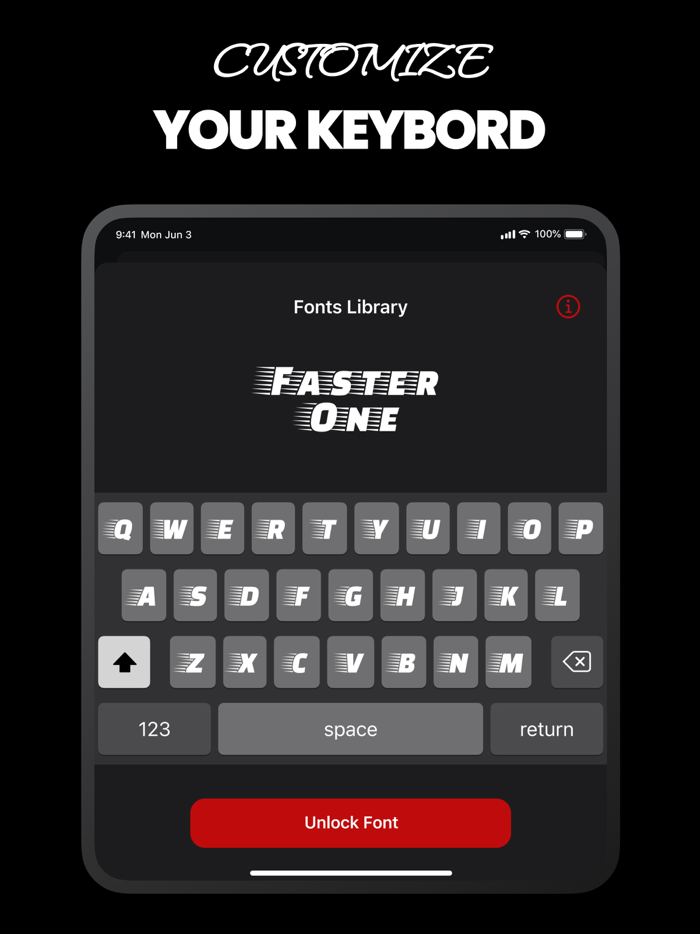 Fonts Up Keyboard for iPhone