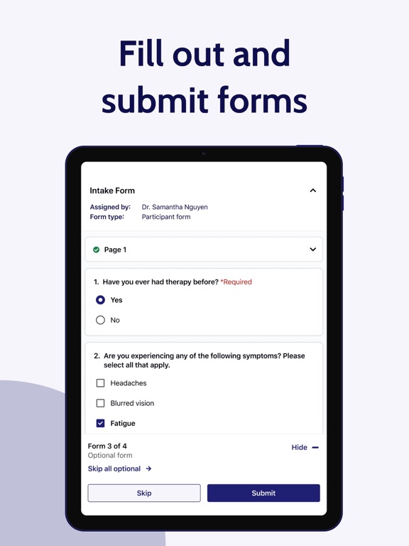 Recovery and Wellness Portal iPad screenshot 5 - Medical app