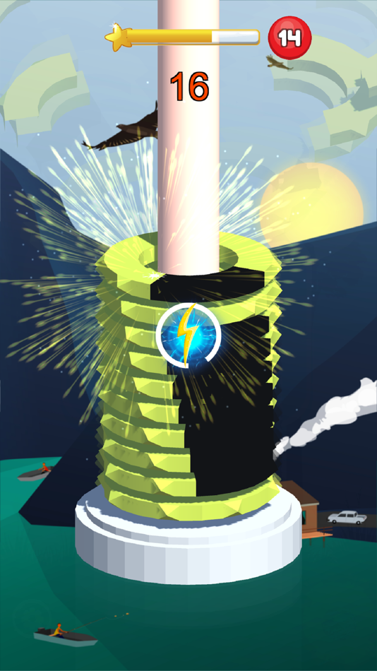 #7. Helix Bounce - Game (iOS) 由: Smit Sabhadiya