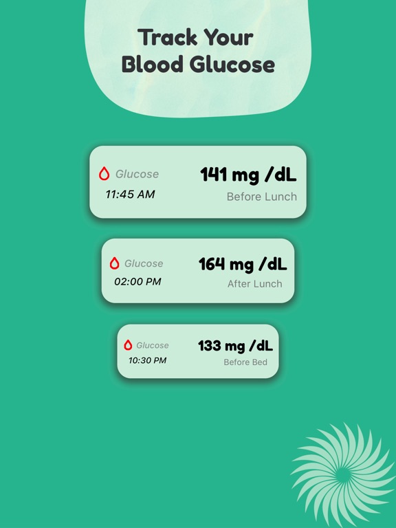 Glucose Tracker - Blood Sugar iPad screenshot 1 - Medical app