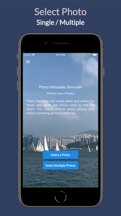 Photo Metadata Remover Screenshot