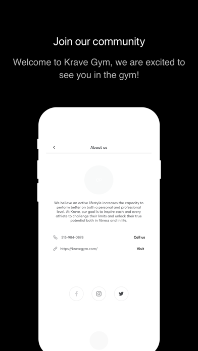 Krave Gym Screenshot