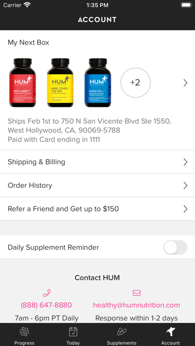 HUM Nutrition - Healthy Habits Screenshot