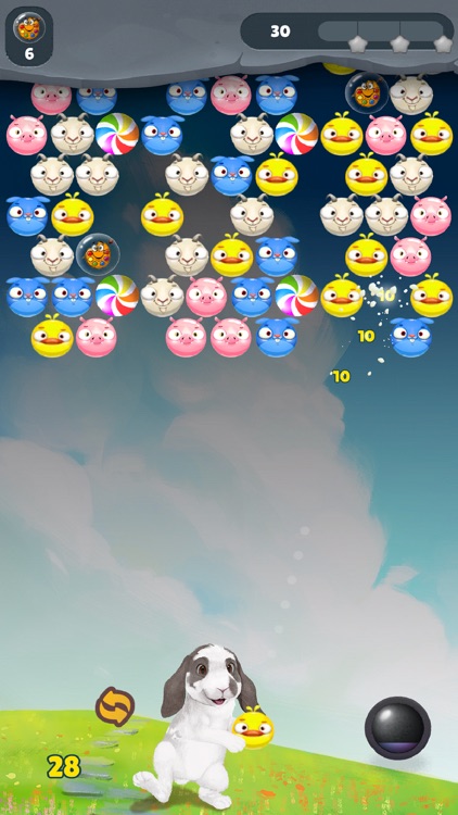 Bubble Shooter- Bini the Bunny screenshot-3