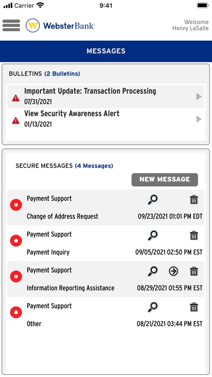 Webster SNB e-Treasury Mobile screenshot-5