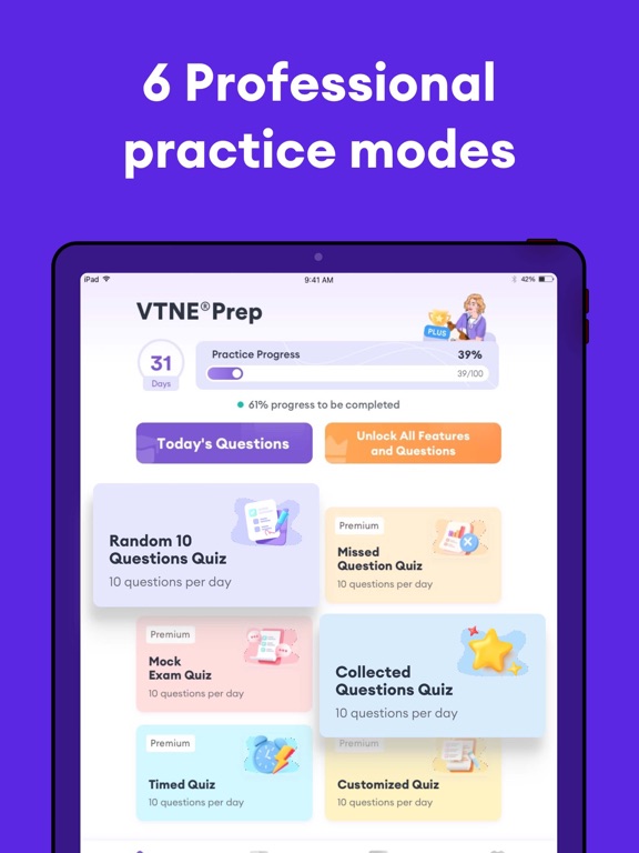 VTNE Test Prep 2026 iPad screenshot 6 - Education app