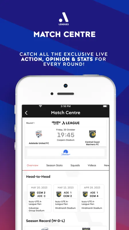 A-Leagues & Clubs Official App screenshot 3 of 7