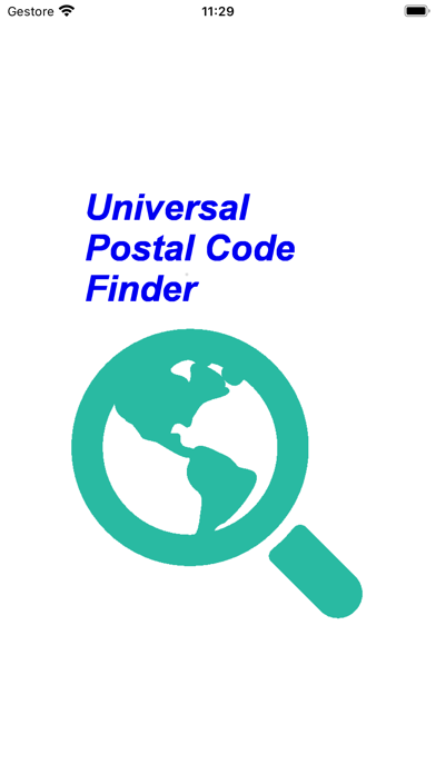 Universal Postal Code Finder Screenshot