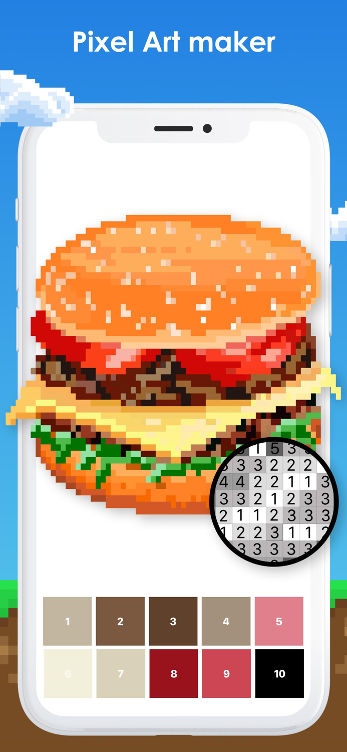 Pixel Color Paint by Number