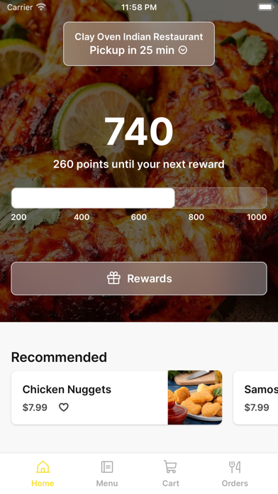 Screenshot 1 of Clay Oven Indian Louisville App