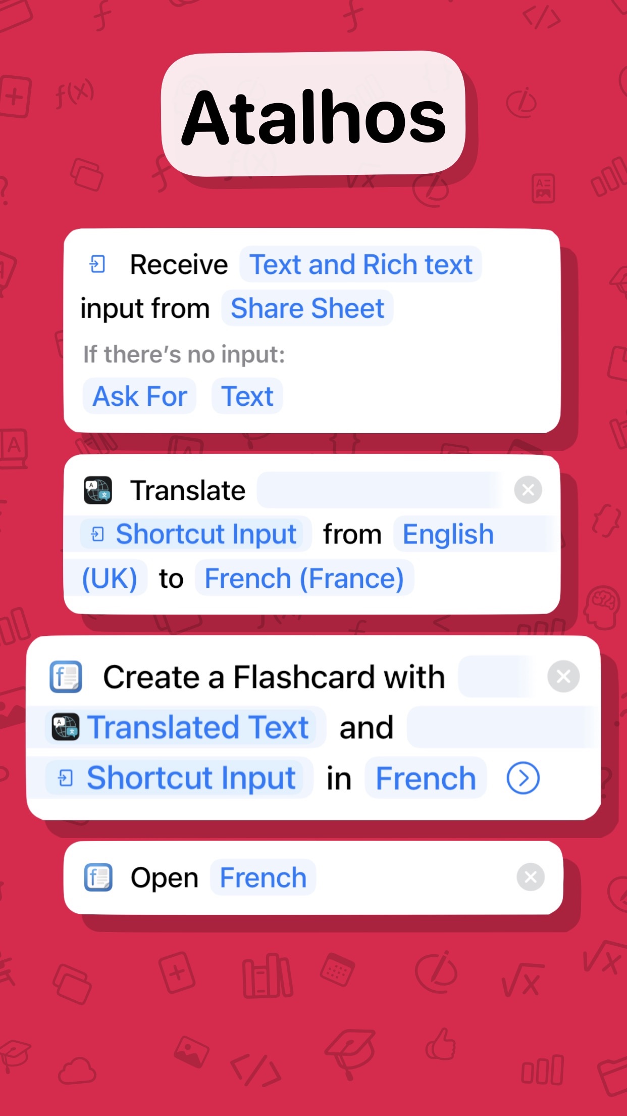 Screenshot do app Flashtex - Spaced Repetition