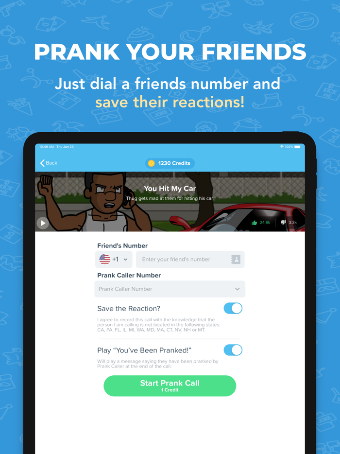 Prank Caller - Phone Dial App