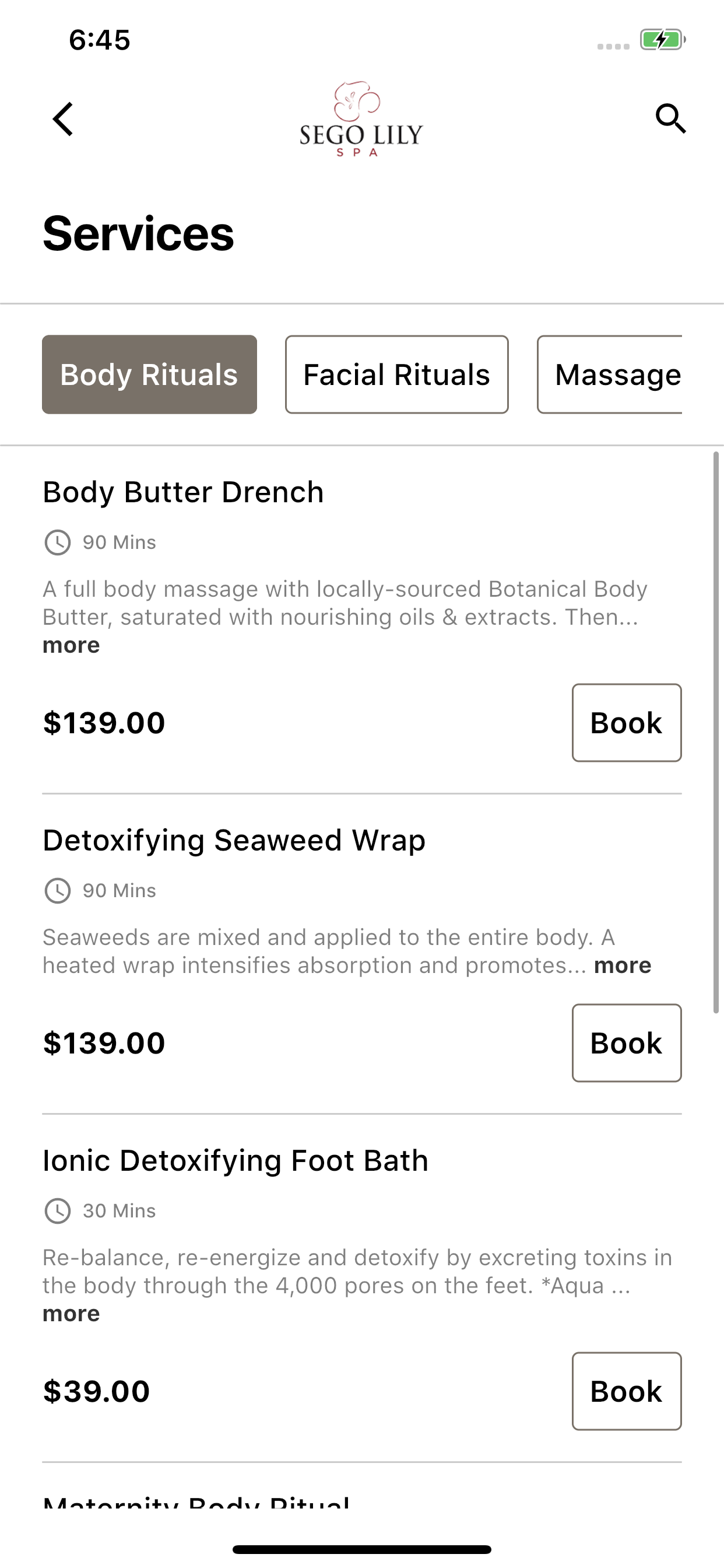 Sego Lily Spa
