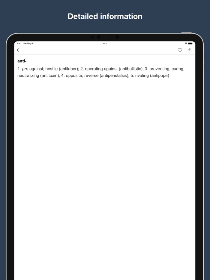 Word Root Dictionary