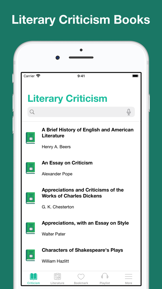 Literary Criticism Books - 2.0 - (iOS)