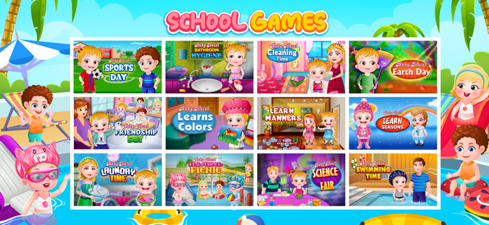 Baby Hazel Cleaning Time