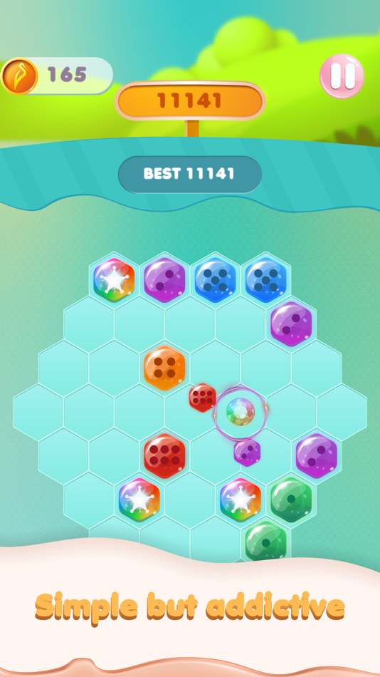 #1. Hex Merge Puzzle (iOS) By: Le Huy Phan