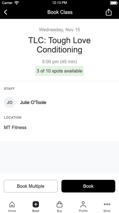 MT Fitness Screenshot