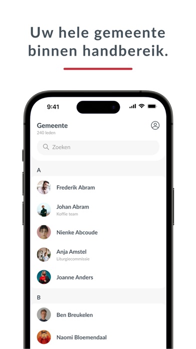 Tehuisgemeente Screenshot