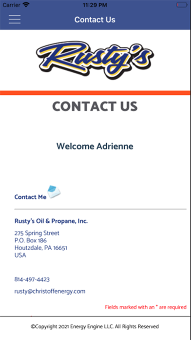 Rusty's Oil & Propane Screenshot