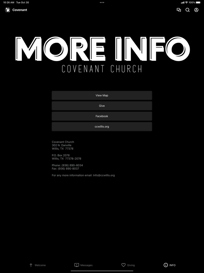Covenant Church Willis