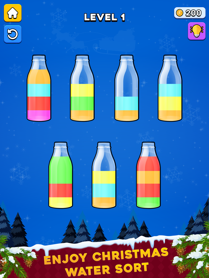 Christmas Color Pour Puzzle