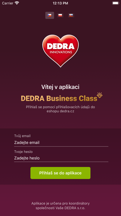 Dedra Business Class Screenshot