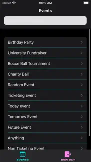 slide events iphone screenshot 2