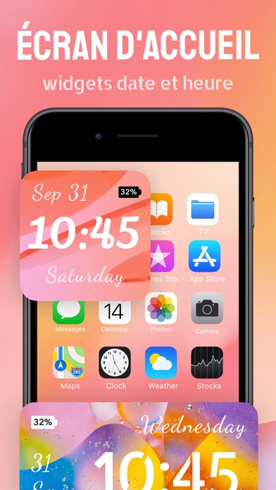 Screenshot #3 pour Lock Screen Widgets for iOS 17