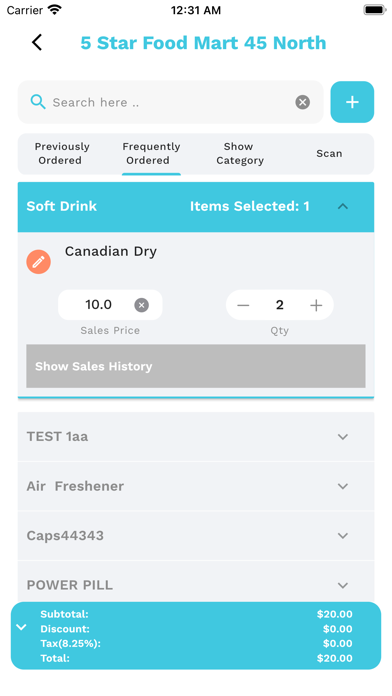 Otrack Invoice Screenshot