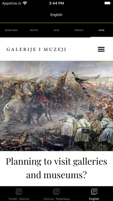 Galerije i muzeji Screenshot