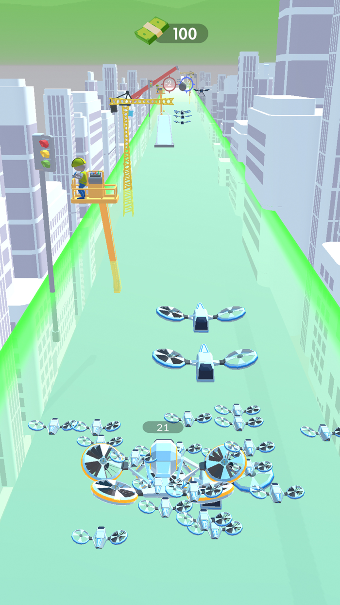 Drone Rush Art in the Sky