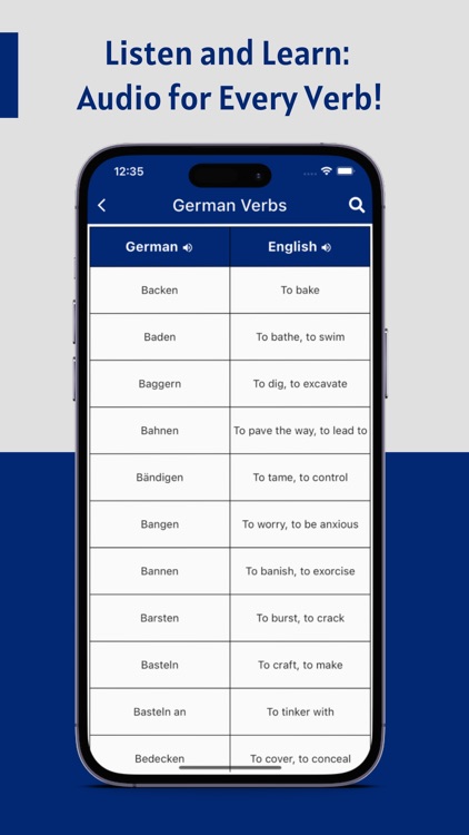 German Verbs App