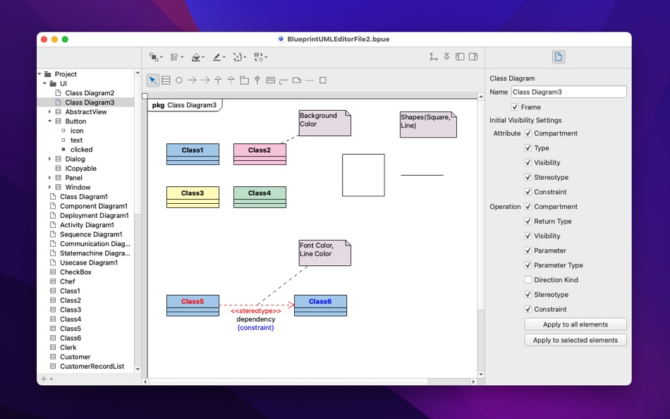 #3. Blueprint UML Editor (macOS) 由: junichi nakamura